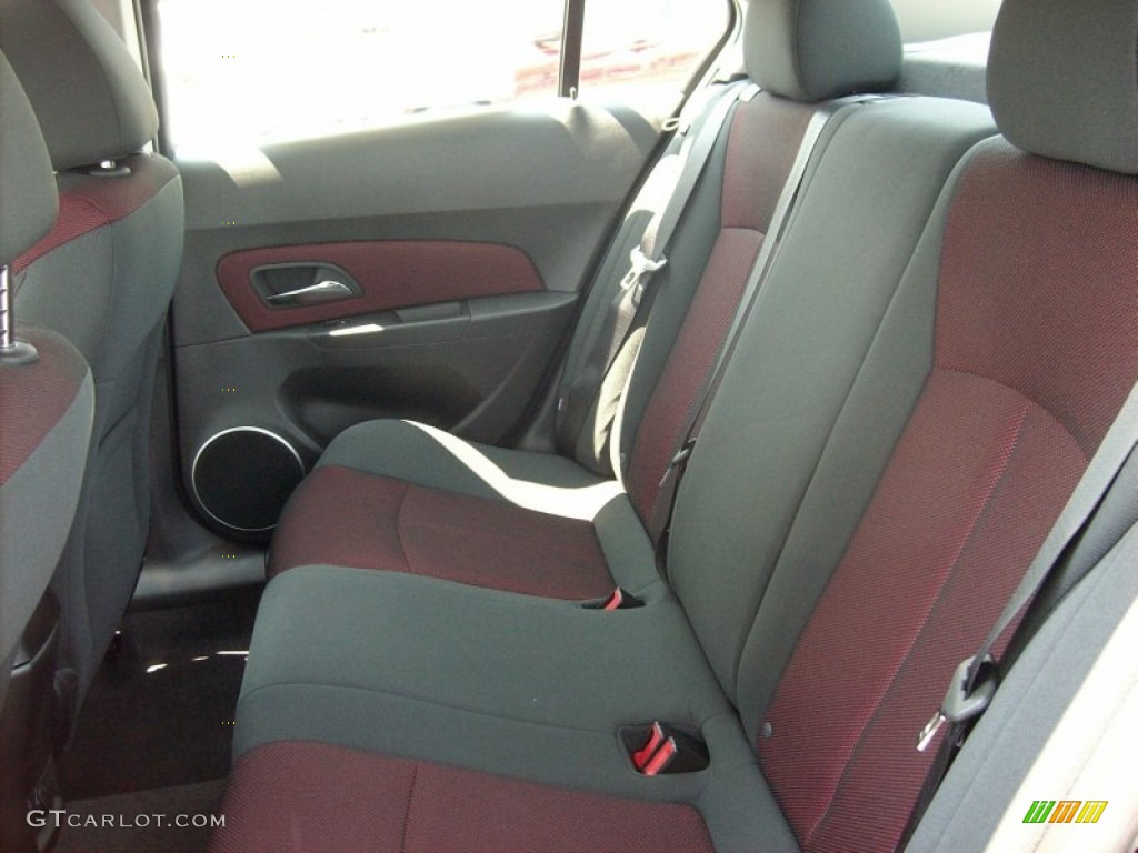 Jet Black/Sport Red Interior 2011 Chevrolet Cruze ECO Photo #50660021