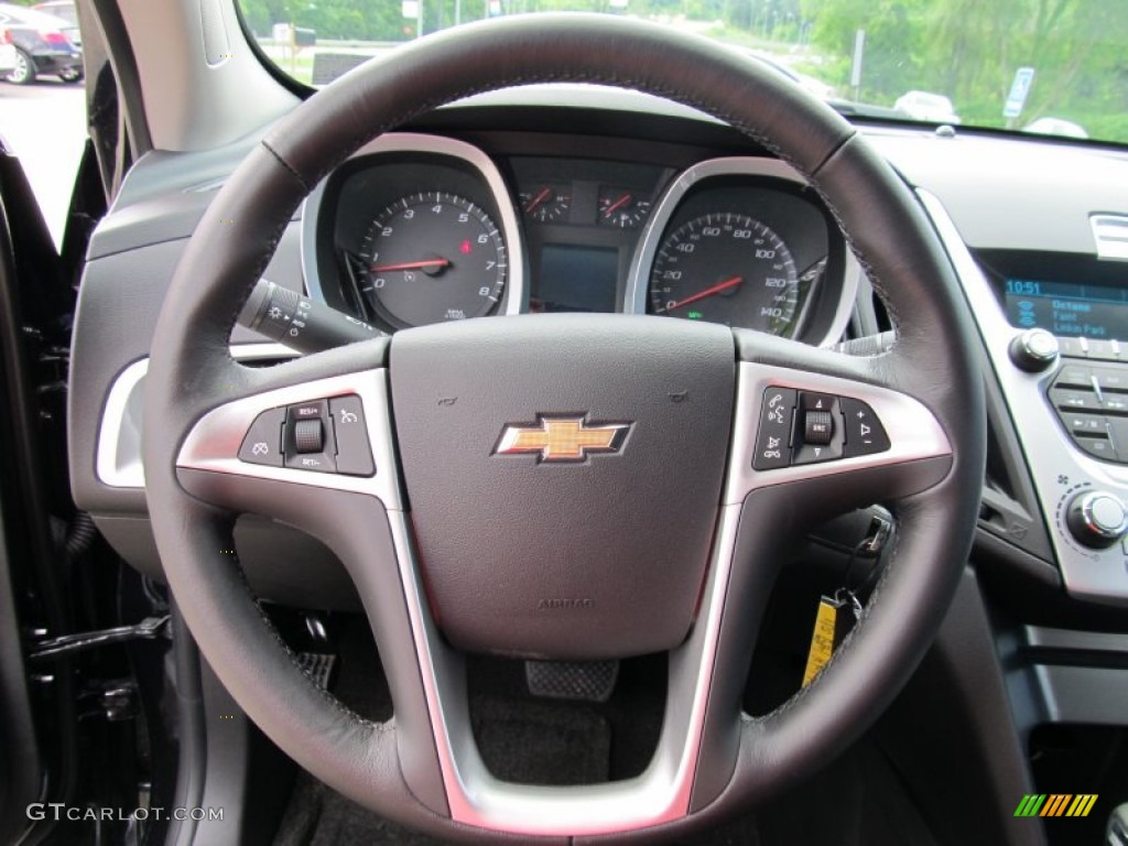 2011 Chevrolet Equinox LT AWD Jet Black Steering Wheel Photo #50660669