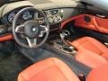 Coral Red Kansas Leather Prime Interior Photo for 2009 BMW Z4 #50661314