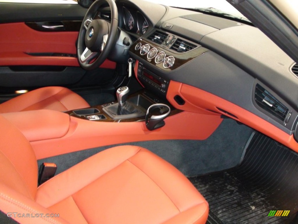 Coral Red Kansas Leather Interior 2009 BMW Z4 sDrive30i Roadster Photo #50661464
