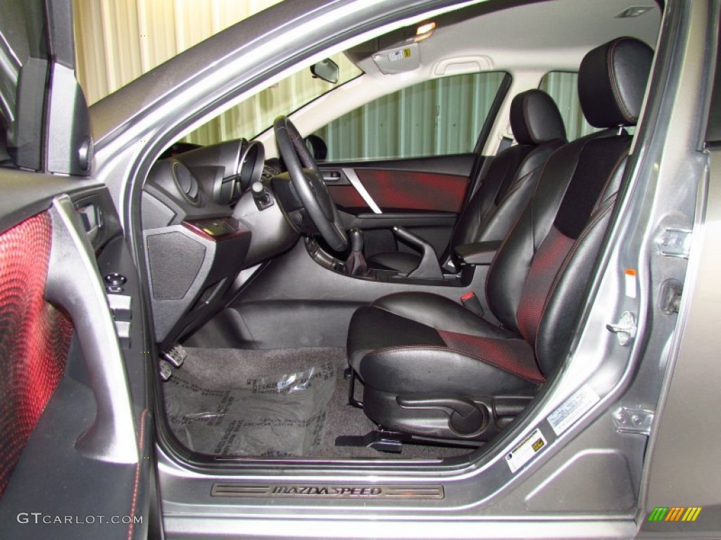 Black/Red Interior 2010 Mazda MAZDA3 MAZDASPEED3 Sport 5 Door Photo #50663048