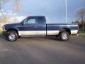 2001 True Blue Metallic Ford F250 Super Duty XLT SuperCab 4x4  photo #3