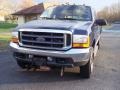 2001 True Blue Metallic Ford F250 Super Duty XLT SuperCab 4x4  photo #8