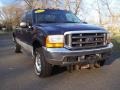 2001 True Blue Metallic Ford F250 Super Duty XLT SuperCab 4x4  photo #9