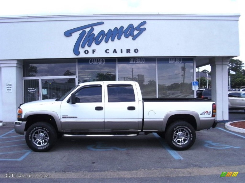 2007 Sierra 2500HD Classic SLT Crew Cab 4x4 - Summit White / Neutral photo #1