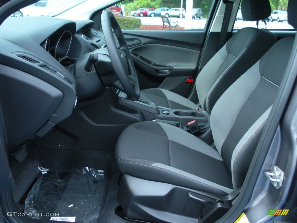 Charcoal Black Interior 2012 Ford Focus S Sedan Photo #50665001