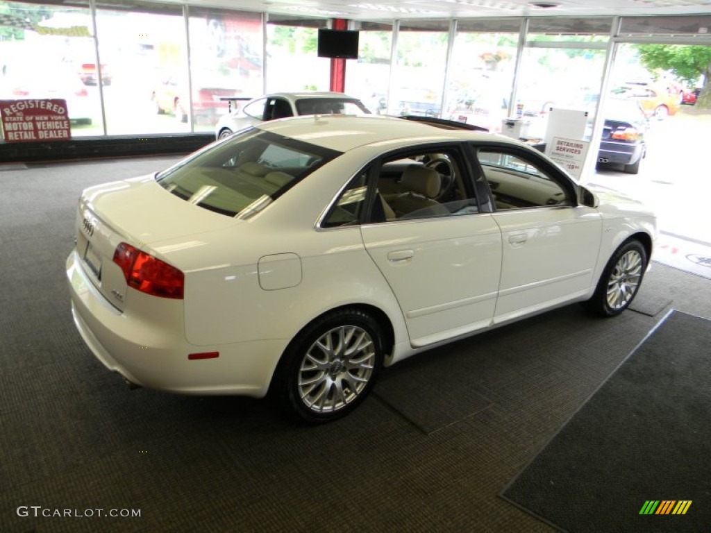 2008 A4 2.0T Special Edition quattro Sedan - Ibis White / Beige photo #16