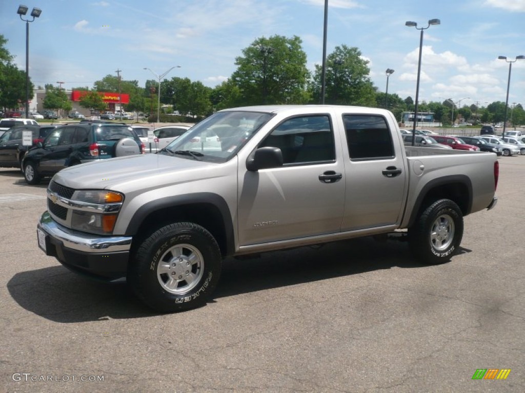 Silver Birch Metallic 2005 Chevrolet Colorado LS Crew Cab 4x4 Exterior Photo #50665937