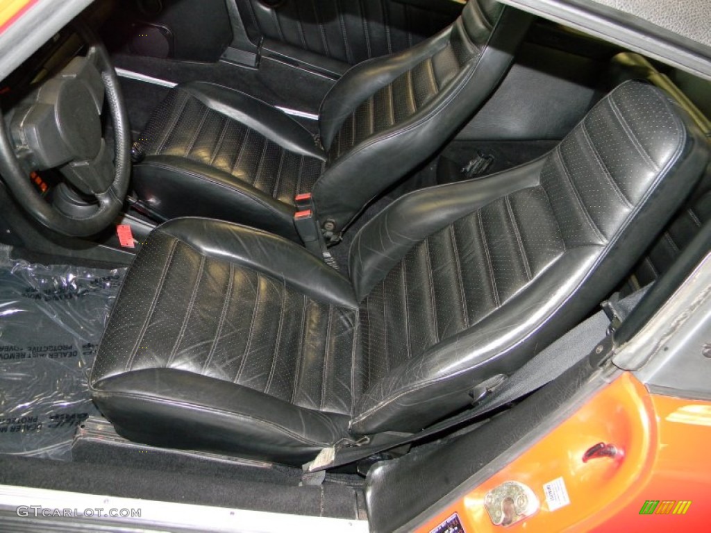Black Interior 1982 Porsche 911 Carrera Targa Photo #50666312