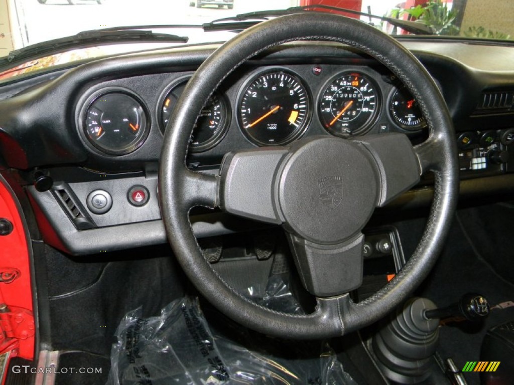 1982 Porsche 911 Carrera Targa Black Steering Wheel Photo #50666361