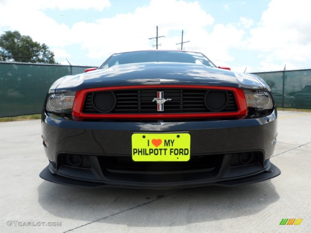 2012 Mustang Boss 302 Laguna Seca - Black/Race Red / Charcoal Black Recaro Sport Seats photo #9