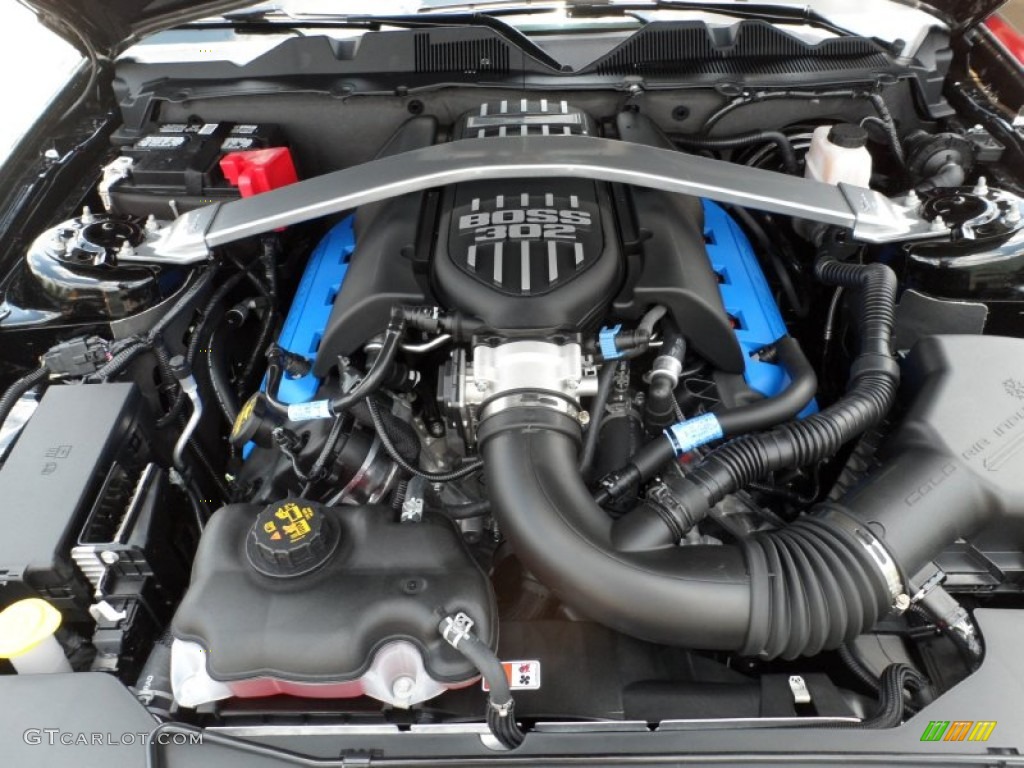 2012 Ford Mustang Boss 302 Laguna Seca 5.0 Liter Hi-Po DOHC 32-Valve Ti-VCT V8 Engine Photo #50667419