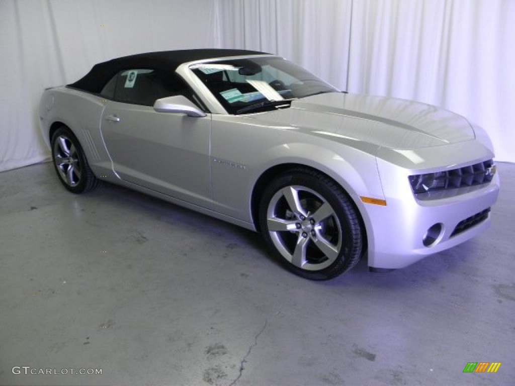 2011 Camaro LT/RS Convertible - Silver Ice Metallic / Black photo #1