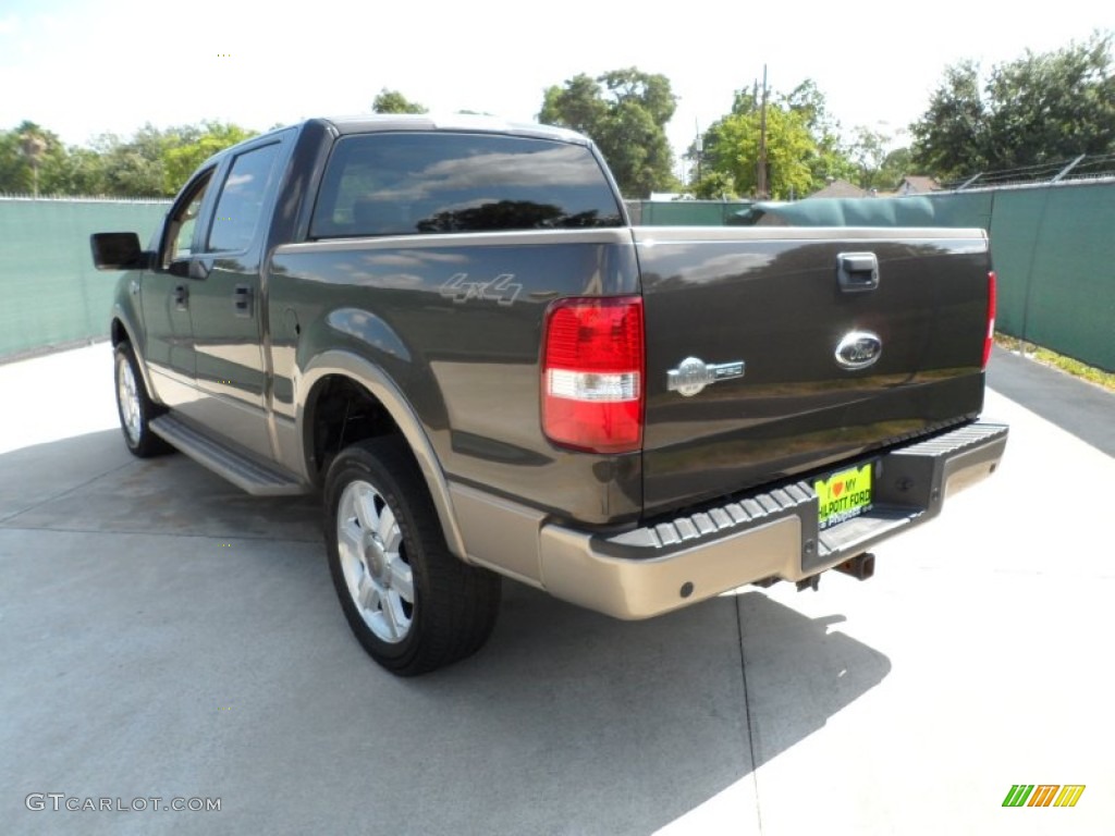 2006 F150 King Ranch SuperCrew 4x4 - Dark Stone Metallic / Castano Brown Leather photo #5