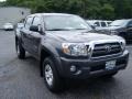 2010 Magnetic Gray Metallic Toyota Tacoma V6 SR5 PreRunner Double Cab  photo #3