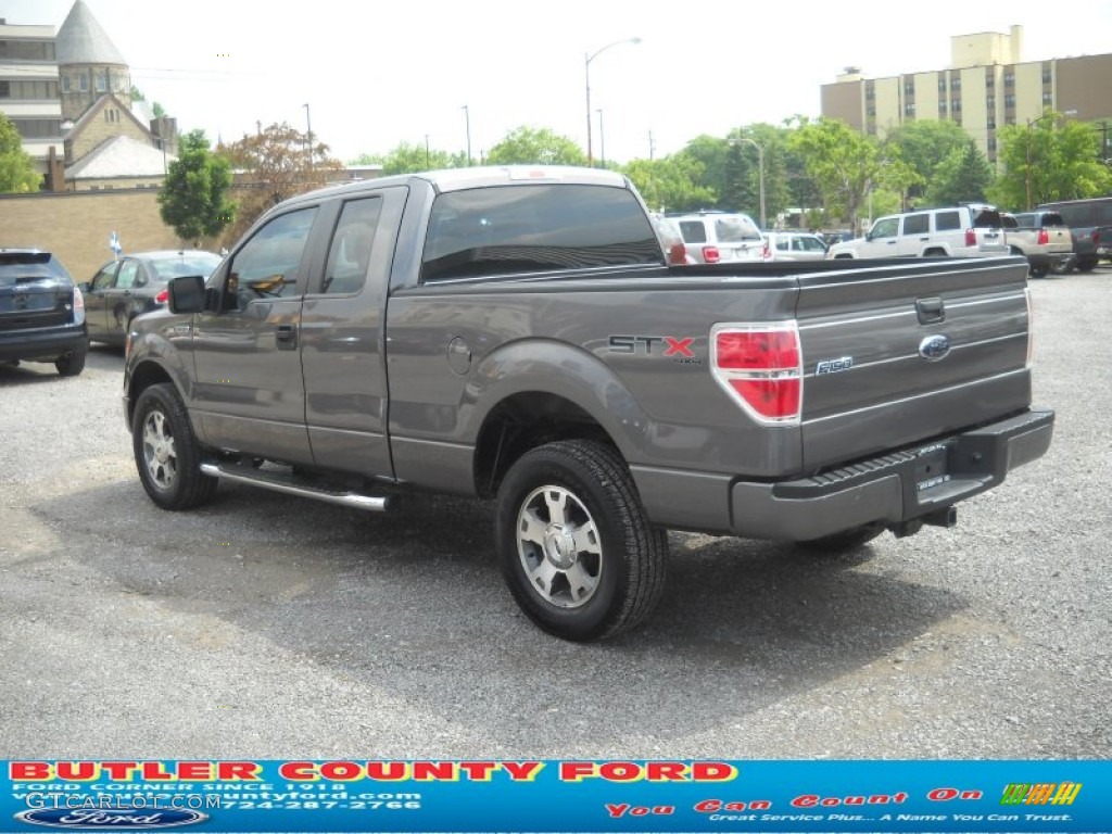 2010 F150 STX SuperCab 4x4 - Sterling Grey Metallic / Medium Stone photo #4