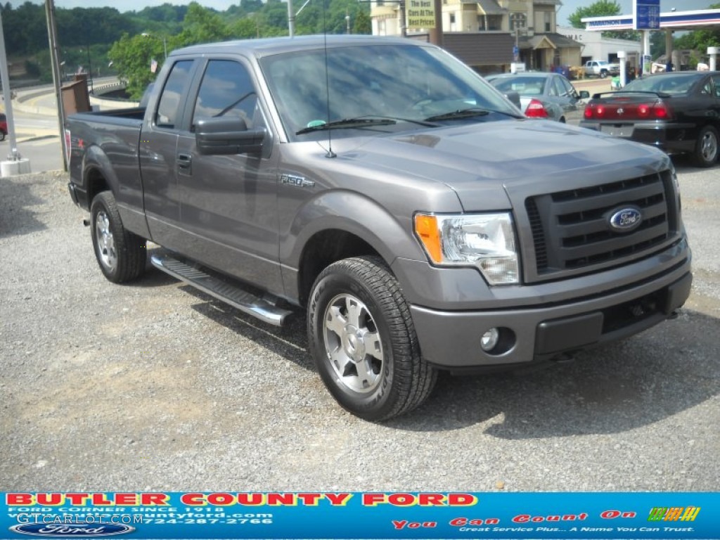 2010 F150 STX SuperCab 4x4 - Sterling Grey Metallic / Medium Stone photo #18