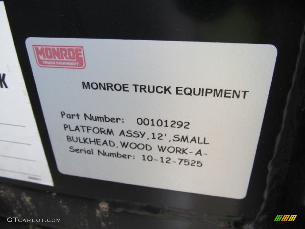 2011 Ford F350 Super Duty XL Regular Cab 4x4 Chassis Stake Truck Info Tag Photo #50673686