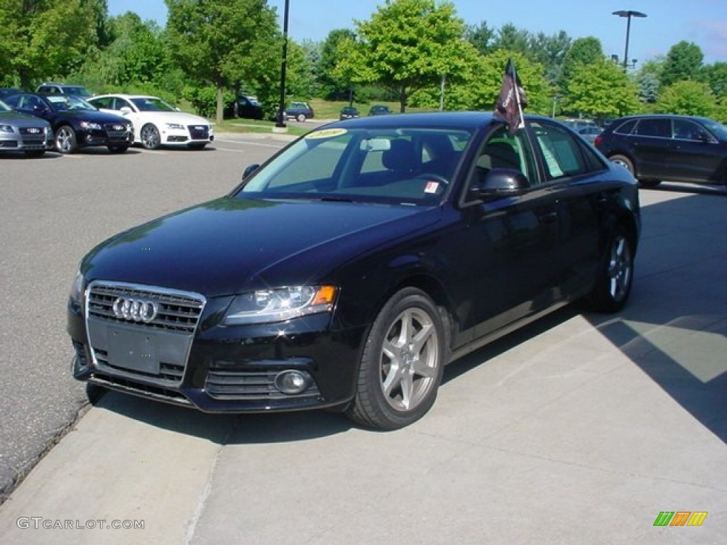 2009 A4 2.0T Premium quattro Sedan - Brilliant Black / Black photo #4