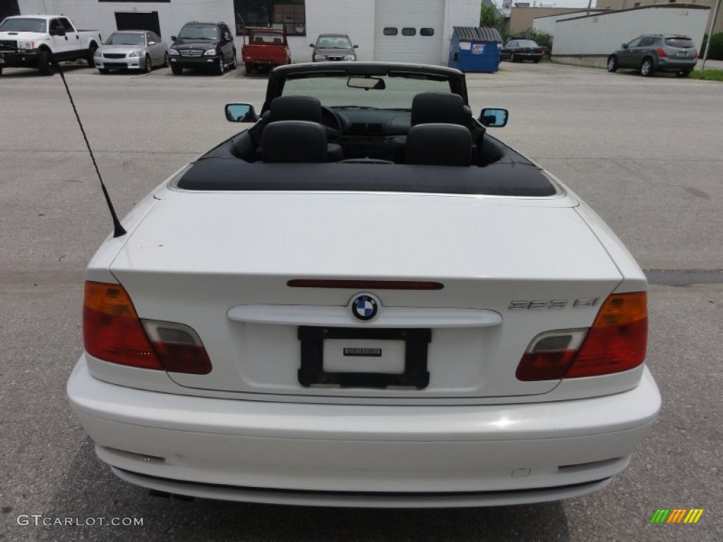 2000 3 Series 323i Convertible - Alpine White / Black photo #9