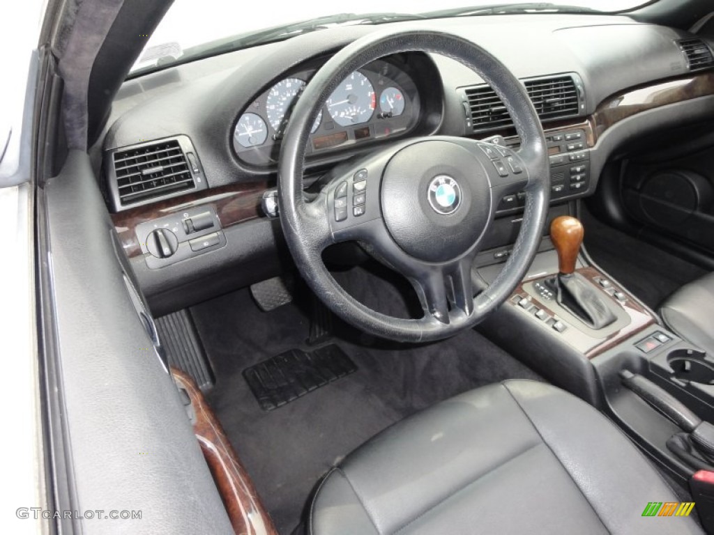 2000 BMW 3 Series 323i Convertible Black Dashboard Photo #50675483