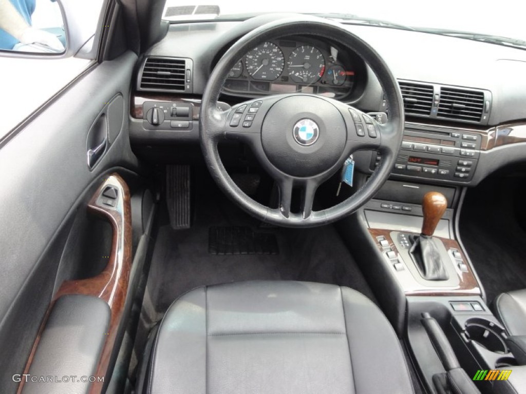 2000 BMW 3 Series 323i Convertible Black Steering Wheel Photo #50675768