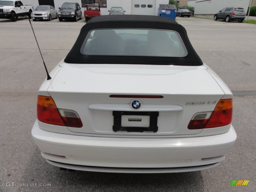 2000 3 Series 323i Convertible - Alpine White / Black photo #46