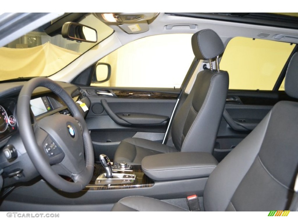 Black Interior 2011 BMW X3 xDrive 28i Photo #50676350