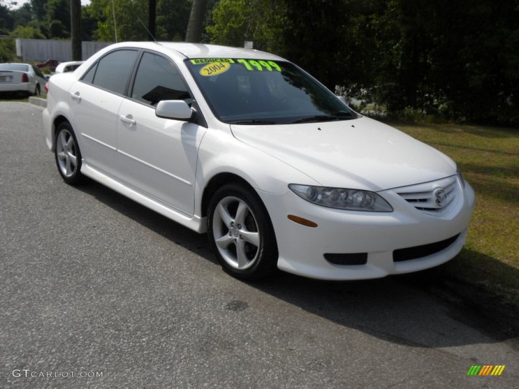 2004 MAZDA6 i Sedan - Performance White / Gray photo #1