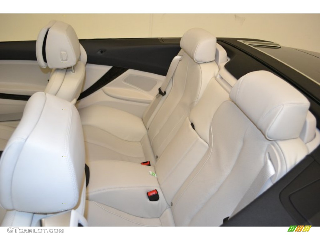 Ivory White Nappa Leather Interior 2012 BMW 6 Series 650i Convertible Photo #50676863