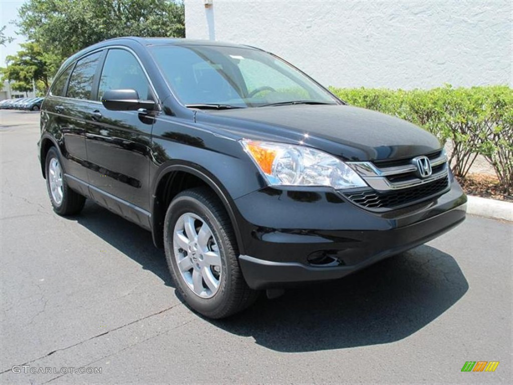 2011 CR-V SE - Crystal Black Pearl / Black photo #1