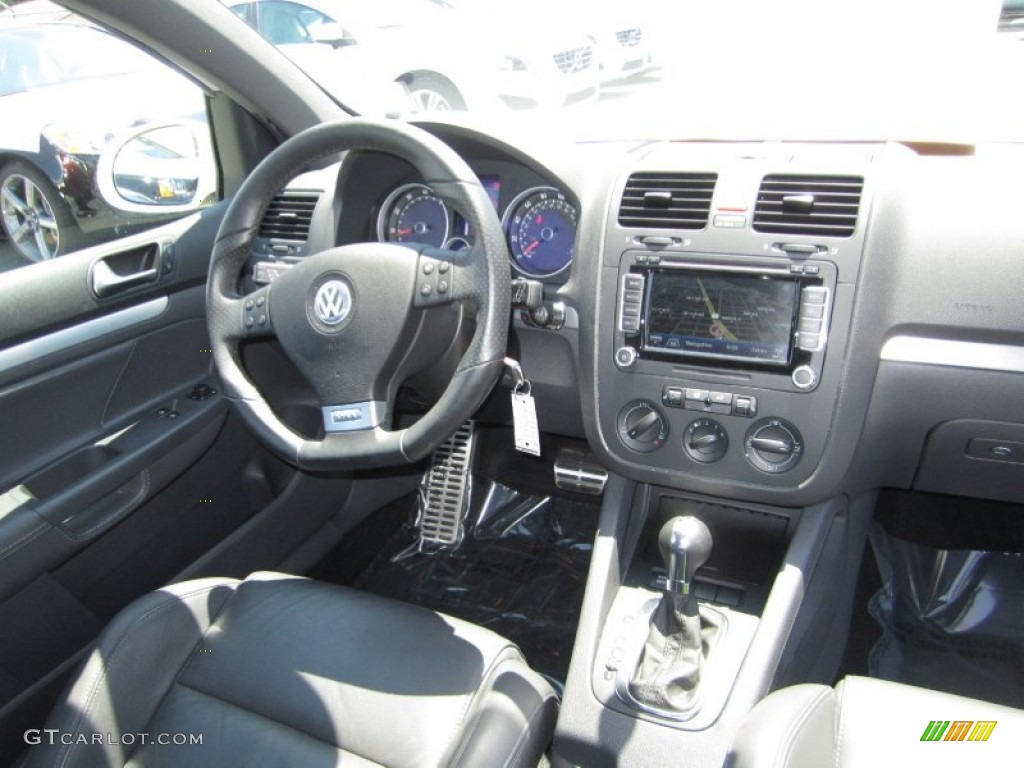 2009 Volkswagen GTI 2 Door Anthracite Black Leather Dashboard Photo #50678426