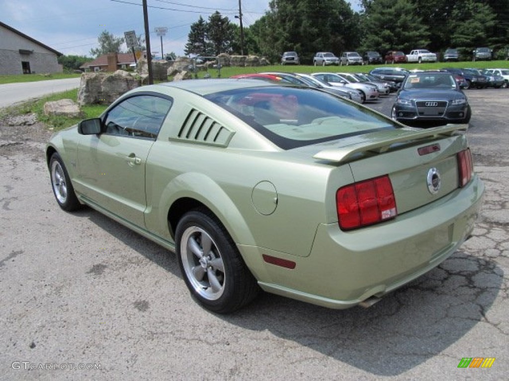 2005 Mustang GT Deluxe Coupe - Legend Lime Metallic / Medium Parchment photo #7