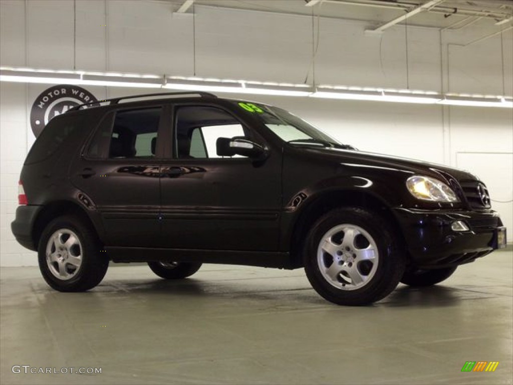 2003 ML 320 4Matic - Black / Charcoal photo #3