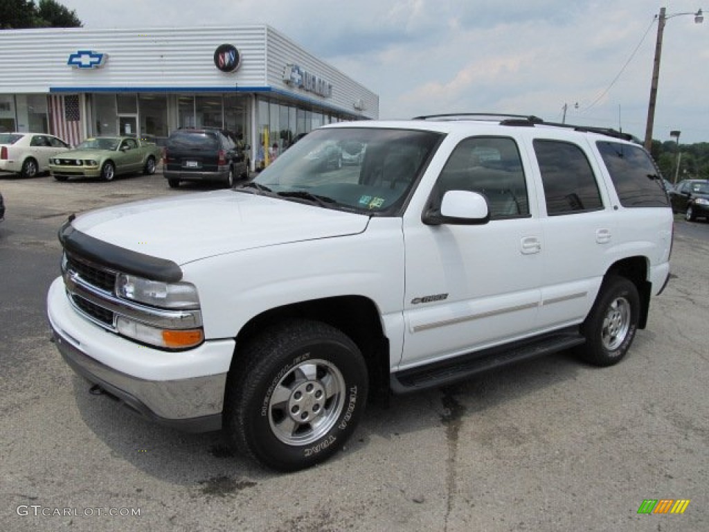 2001 Tahoe LT 4x4 - Summit White / Graphite/Medium Gray photo #1