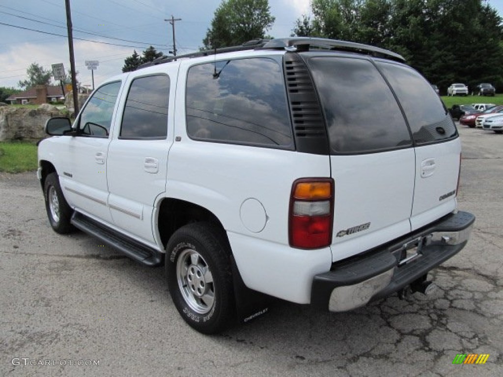 2001 Tahoe LT 4x4 - Summit White / Graphite/Medium Gray photo #3