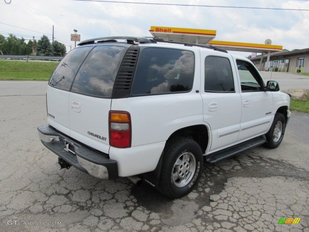 2001 Tahoe LT 4x4 - Summit White / Graphite/Medium Gray photo #10