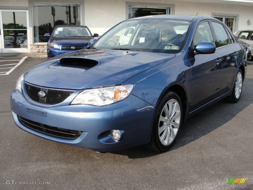 Newport Blue Pearl 2009 Subaru Impreza 2.5 GT Sedan Exterior Photo #50681015