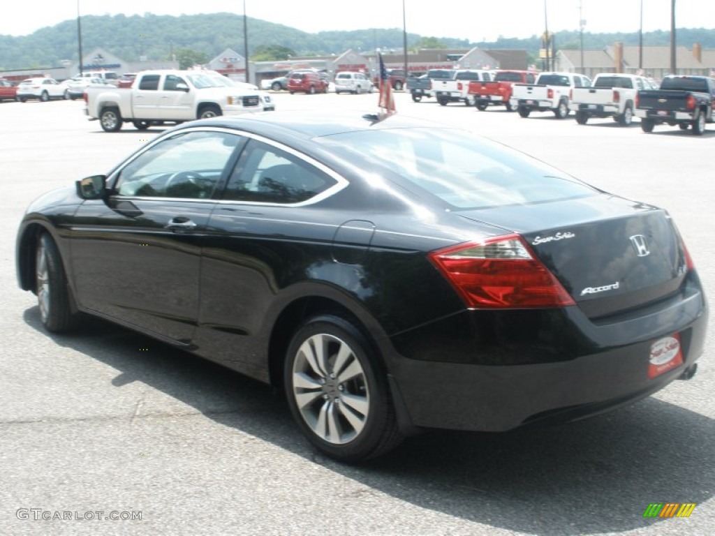 2009 Accord EX-L Coupe - Crystal Black Pearl / Black photo #5