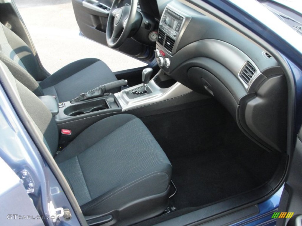 Carbon Black Interior 2009 Subaru Impreza 2.5 GT Sedan Photo #50681095