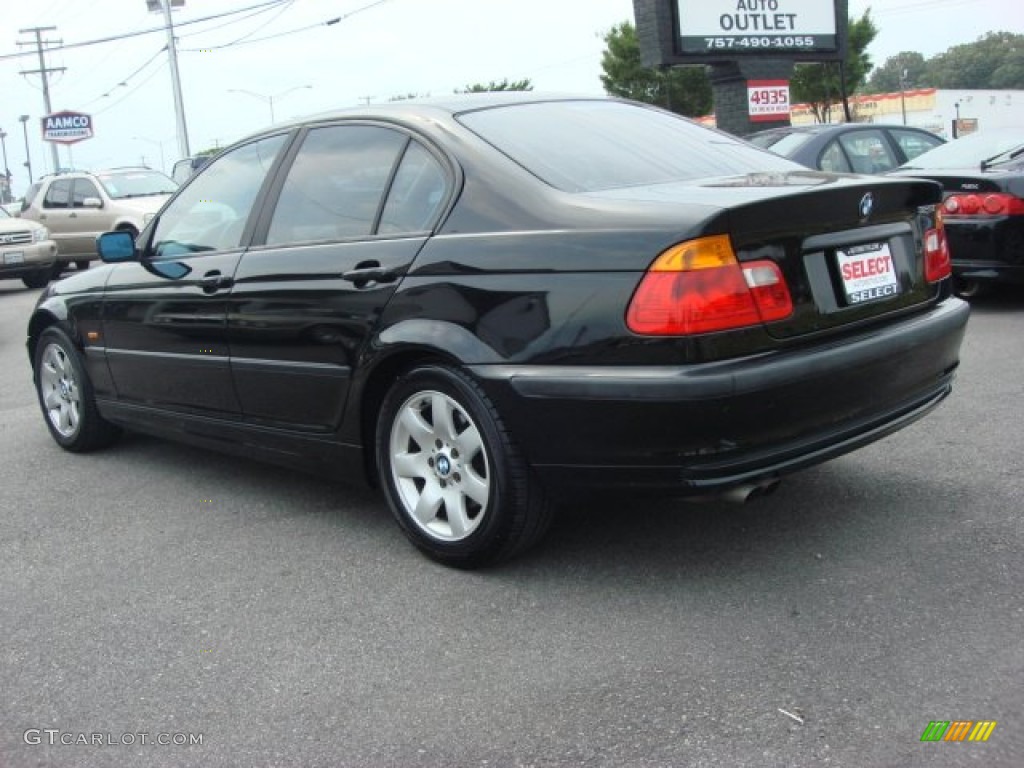 2001 3 Series 325i Sedan - Jet Black / Beige photo #4
