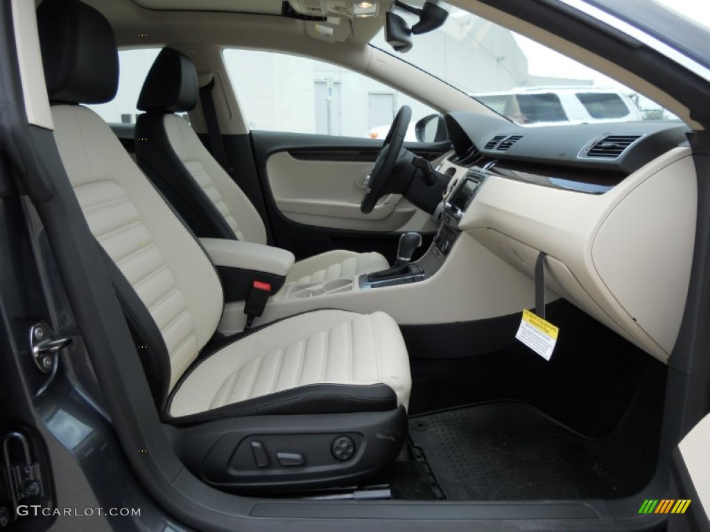 Black/Cornsilk Beige Interior 2012 Volkswagen CC Lux Plus Photo #50683040