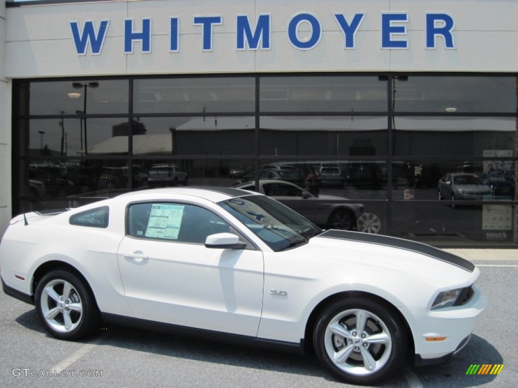 2012 Mustang GT Premium Coupe - Performance White / Charcoal Black photo #1