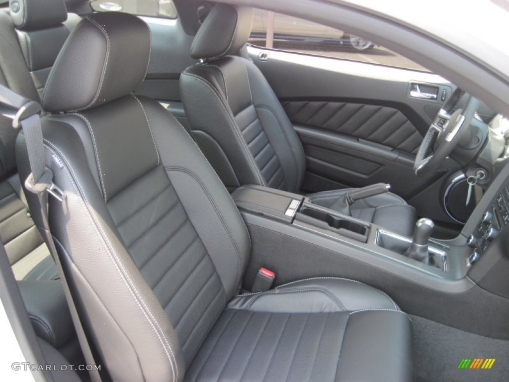 Charcoal Black Interior 2012 Ford Mustang GT Premium Coupe Photo #50683208