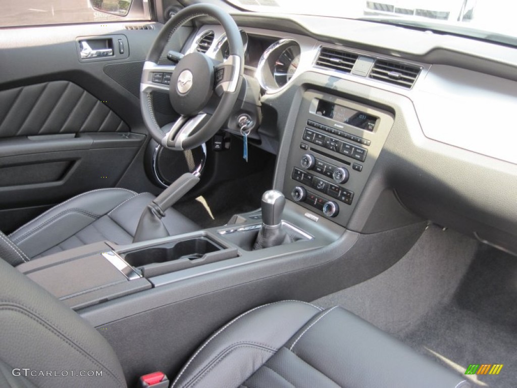 Charcoal Black Interior 2012 Ford Mustang GT Premium Coupe Photo #50683217