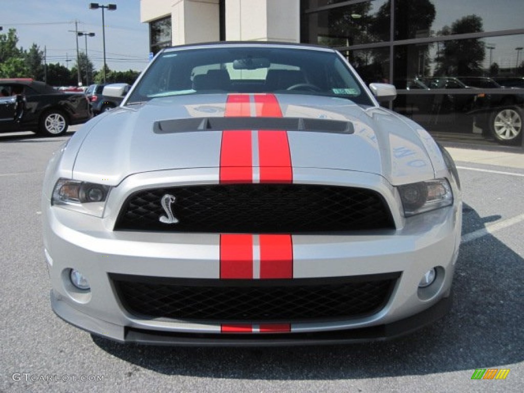 Ingot Silver Metallic 2012 Ford Mustang Shelby GT500 SVT Performance Package Convertible Exterior Photo #50683385