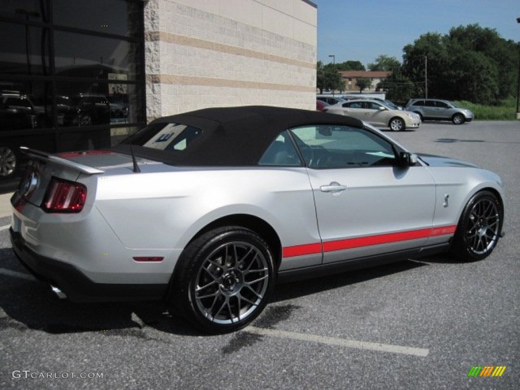 Ingot Silver Metallic 2012 Ford Mustang Shelby GT500 SVT Performance Package Convertible Exterior Photo #50683430