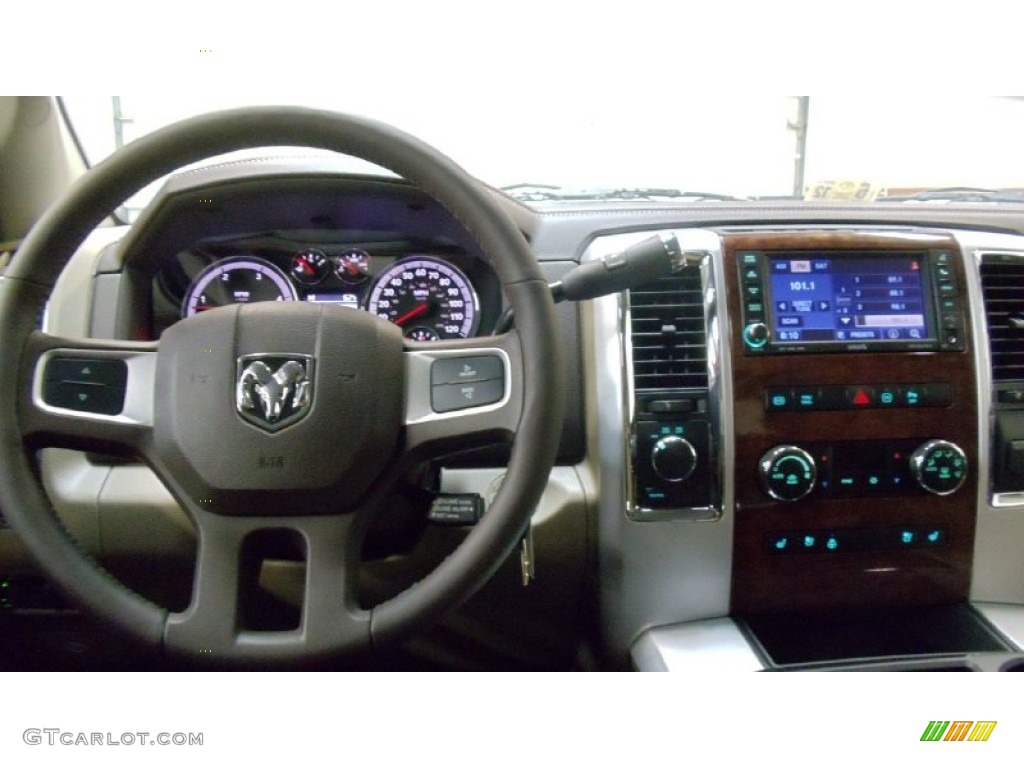 2011 Ram 3500 HD Laramie Crew Cab 4x4 Dually - Mineral Gray Metallic / Light Pebble Beige/Bark Brown photo #13