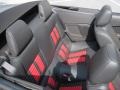 Charcoal Black/Red 2012 Ford Mustang Shelby GT500 SVT Performance Package Convertible Interior Color