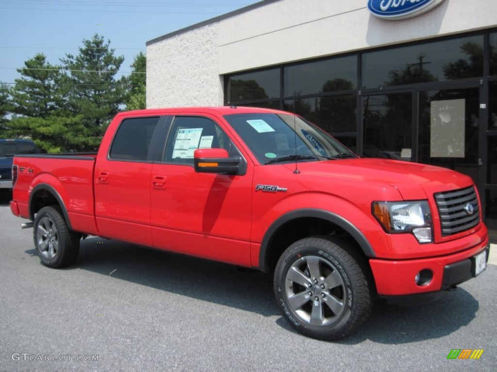 2011 F150 FX4 SuperCrew 4x4 - Race Red / Black photo #1